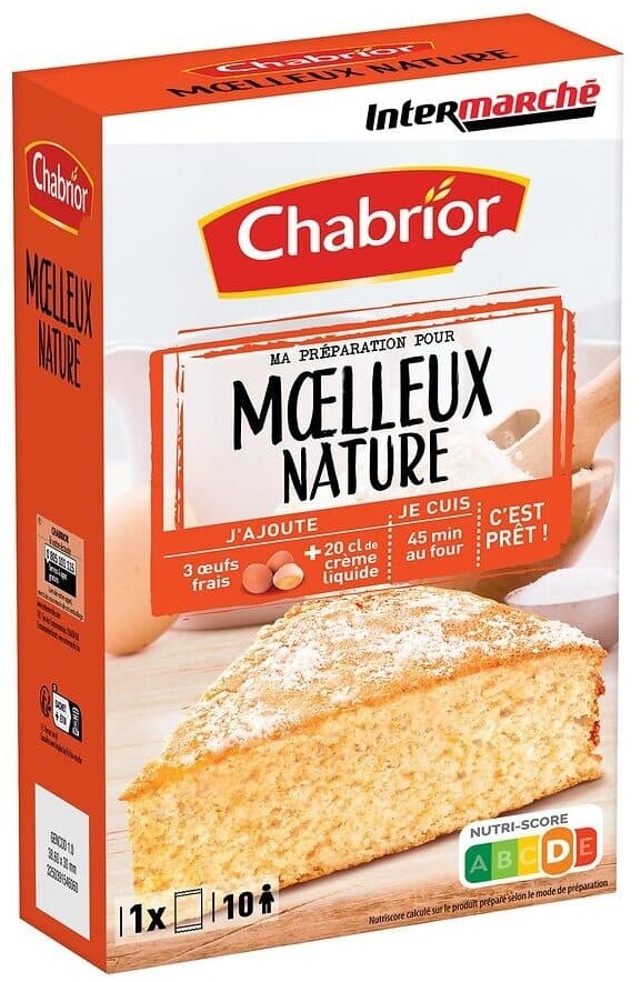 Chabrior Preparation deshydratee pour moelleux nature 435g packshot
