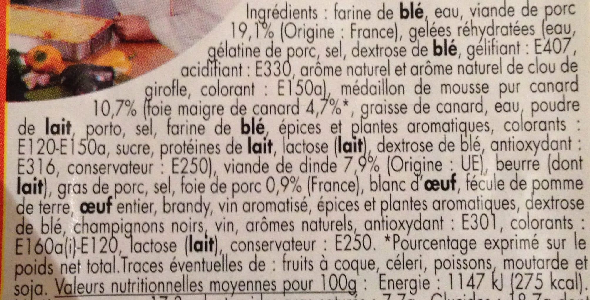 Intermarché Pâté en Croûte Richelieu 2 Tranches packshot