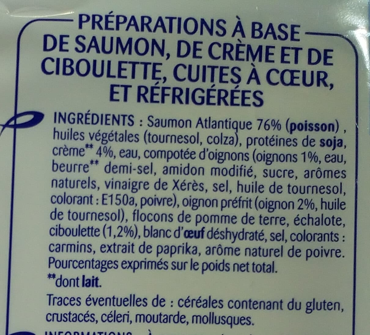 Odyssée Hachés au saumon crème & ciboulette packshot