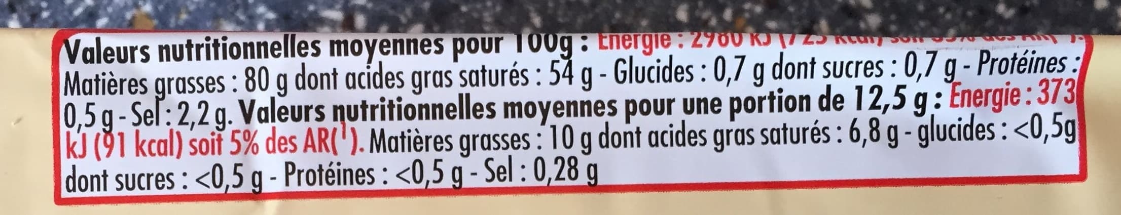 Netto BEURRE GASTRO 1/2 SEL PQ 250G origine France packshot