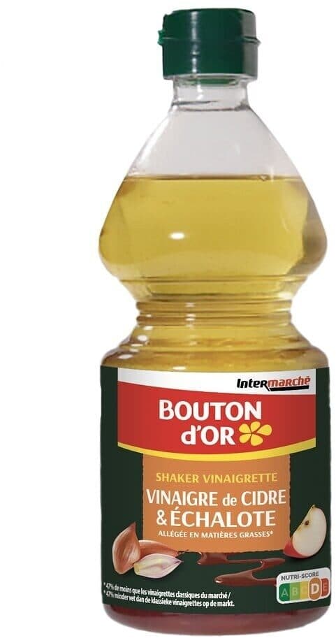 Bouton d'or Vinaigrette légère - vinaigre de cidre et échalote - 50cl packshot