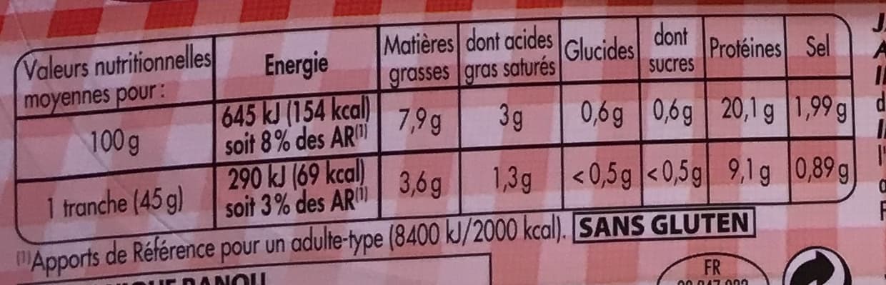 Monique ranou Jambon paris ac 6t 270g packshot