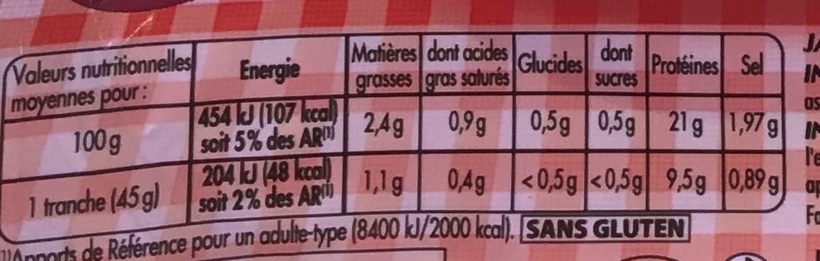 Monique ranou JAMBON PARIS DD 10T 450G - massif TRAD packshot