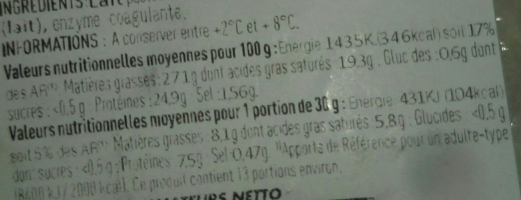 Netto TOMMETTE DE DOMESSIN 400g Massif TRAD packshot