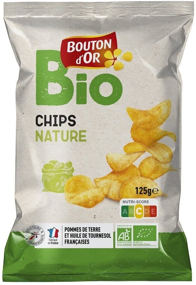 Bouton d'or Chips nature - BIO packshot