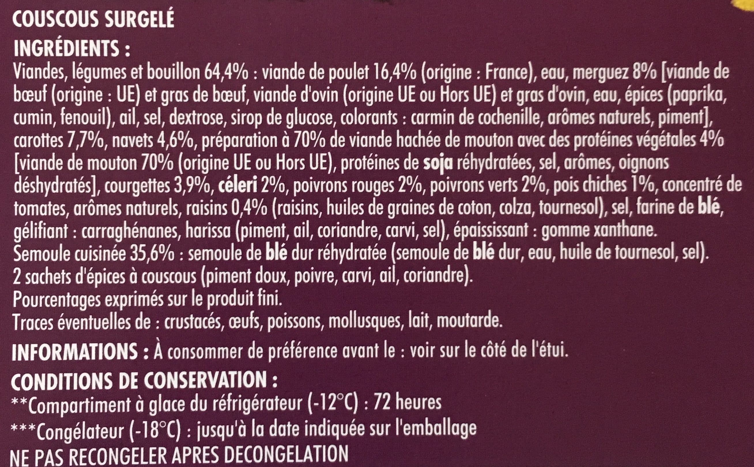 Intermarché Couscous Royal packshot
