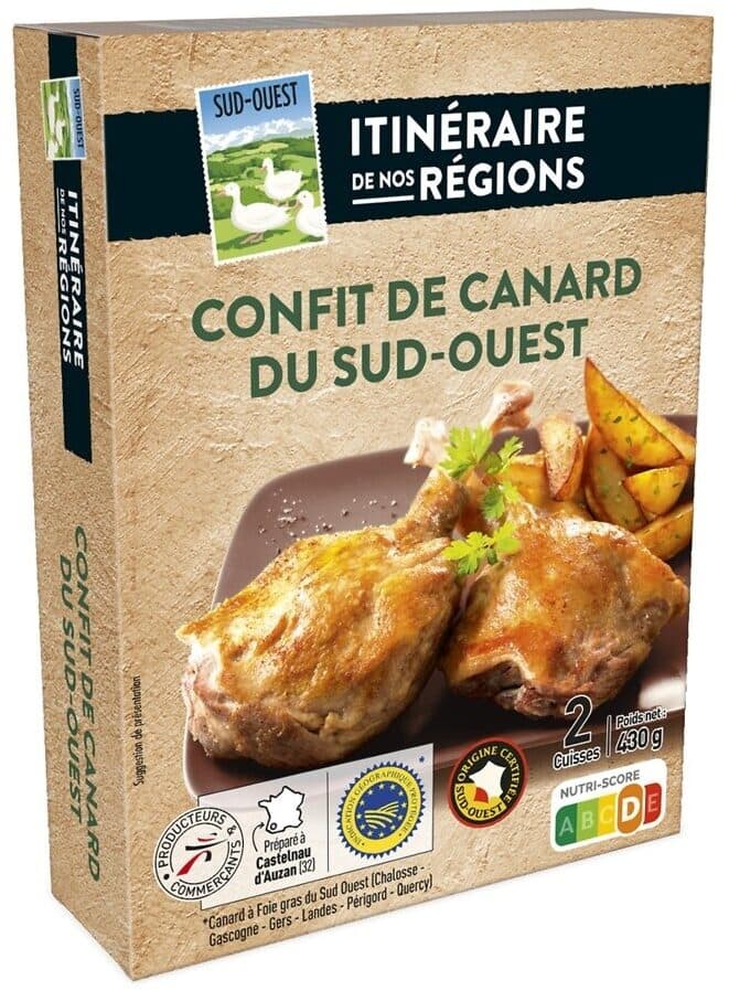 Itineraire des saveurs CUISSES DE CANARD DU SUD OUEST IGP CONFITES - 430g packshot