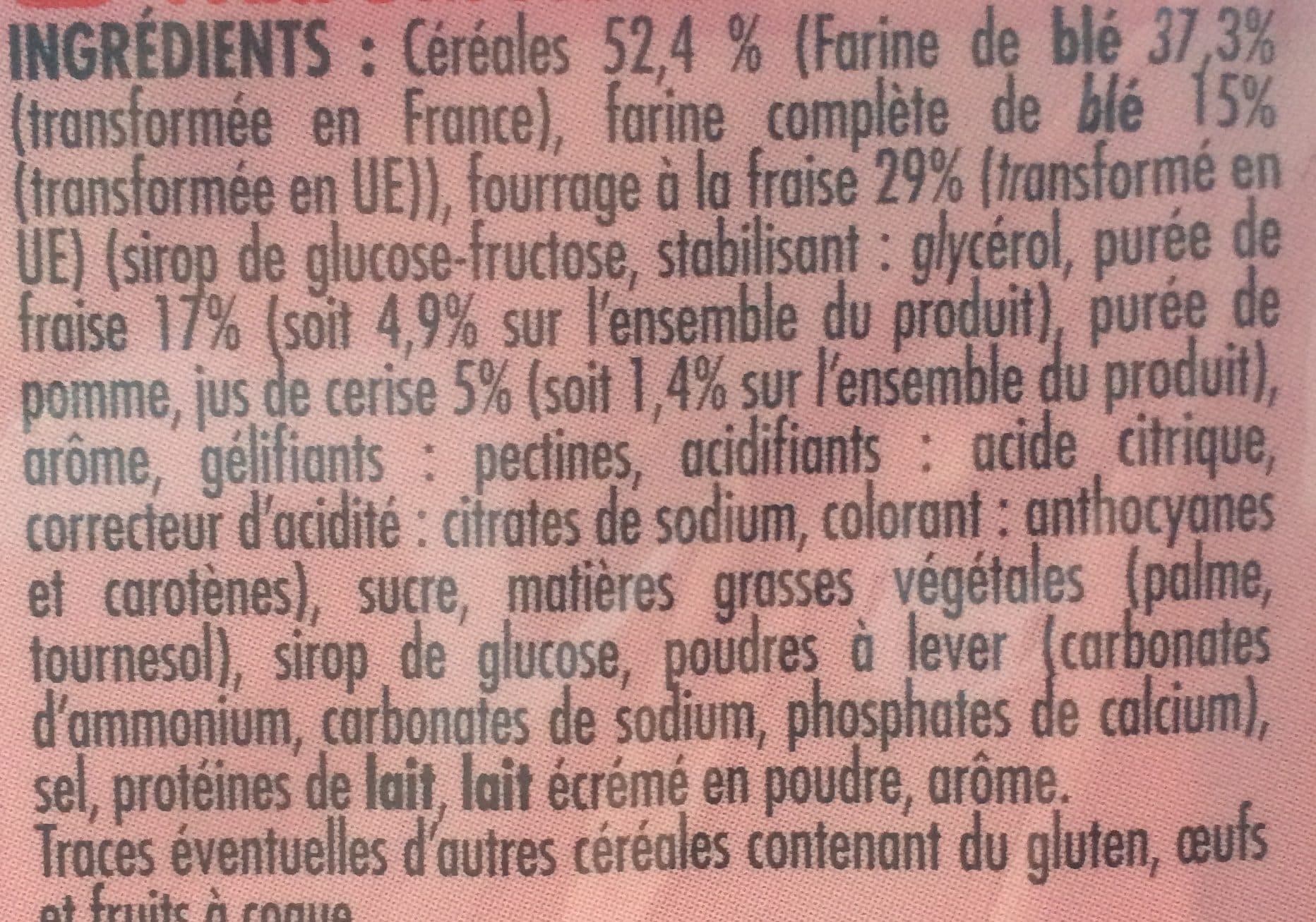 Chabrior 16 Fourrés carrés FRAISE 295G GOUTAK - P'tits Prods packshot