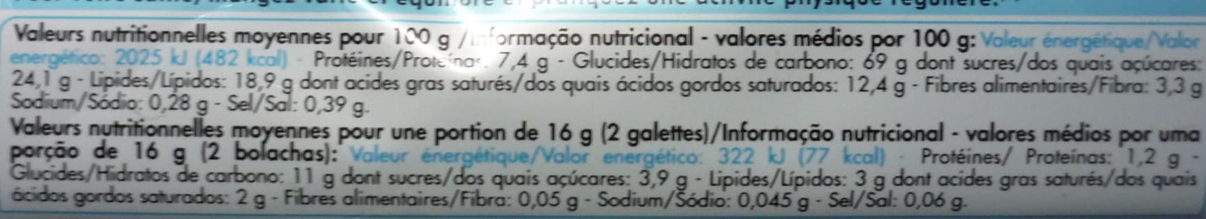 Chabrior Galettes bretonnes aux pépites de chocolat - 130g packshot