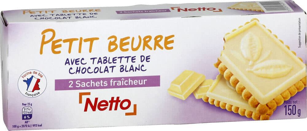 Netto Tablette blanc 48% - 150g packshot