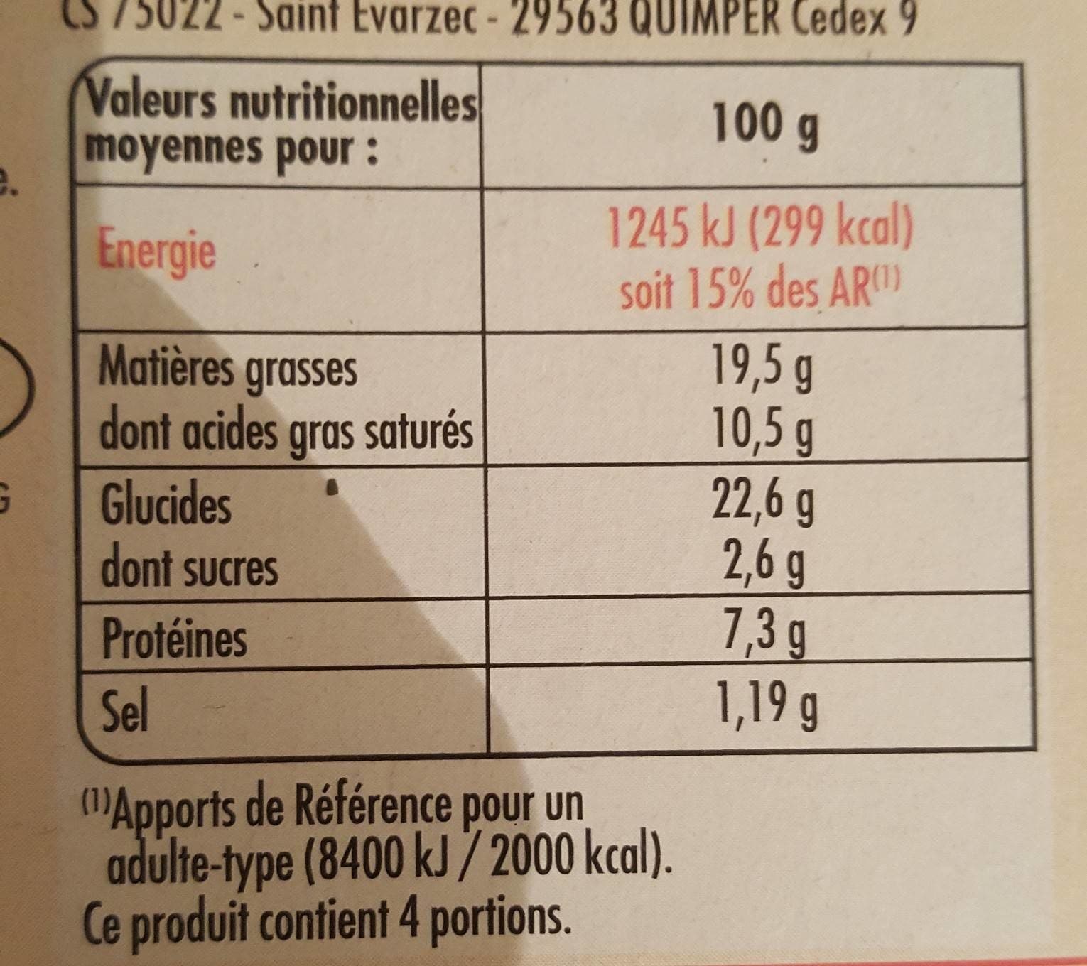 Netto Paniers feuilletés jambon et emmental - 4 x 100g packshot