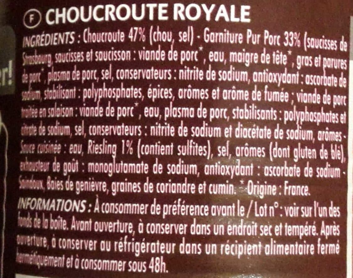 Claude Léger Choucroute royale 400g packshot