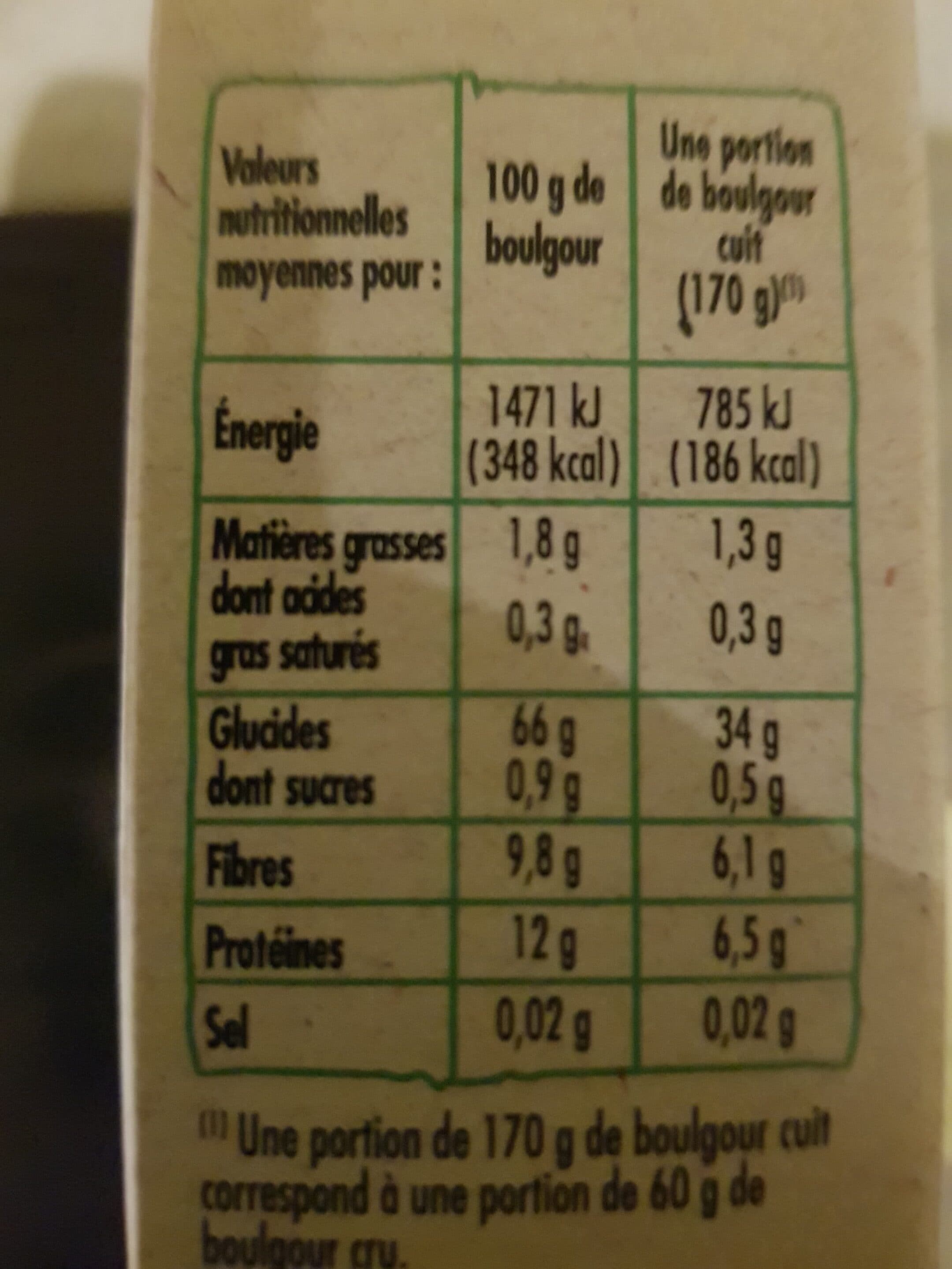 Saint eloi Boulgour bio 500g packshot