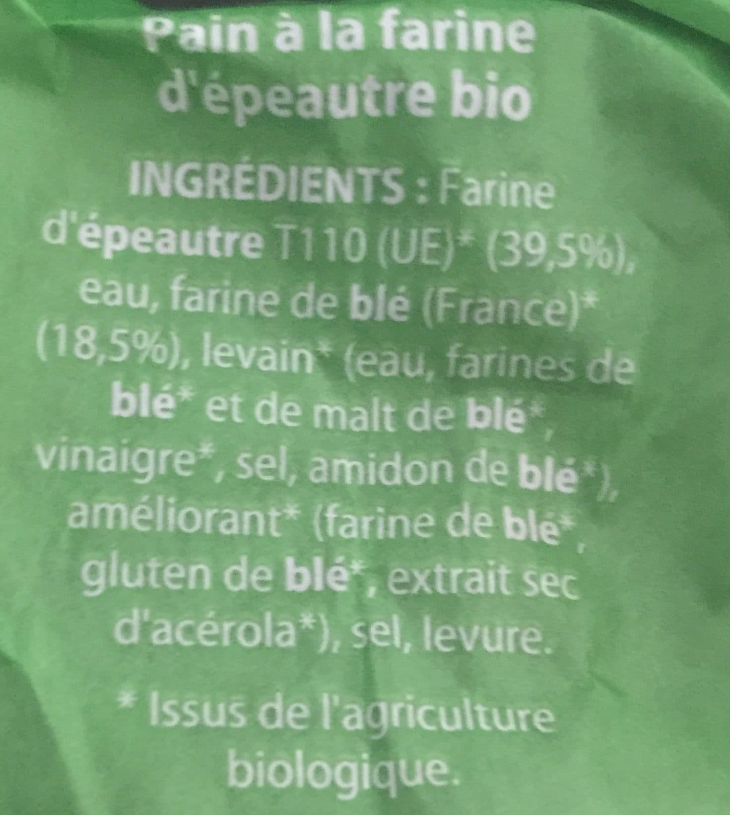 Intermarché Pain d'épeautre Bio packshot