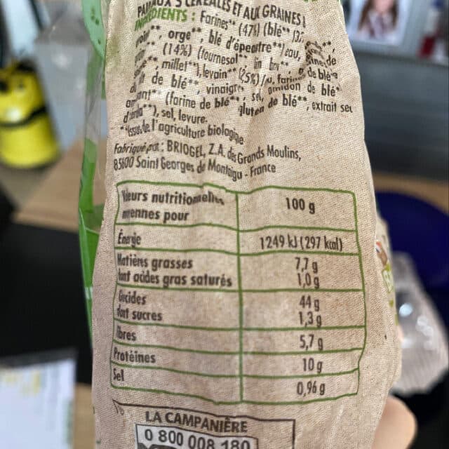 La Campanière Pain aux 5 céréales et aux graines BIO packshot