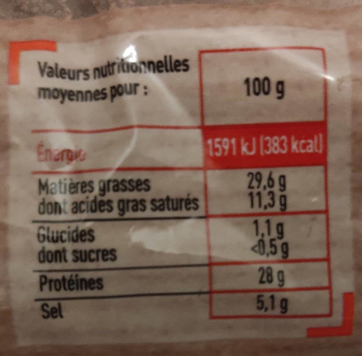 Netto HD Saucisson sec Auvergne Label Rouge 250g packshot