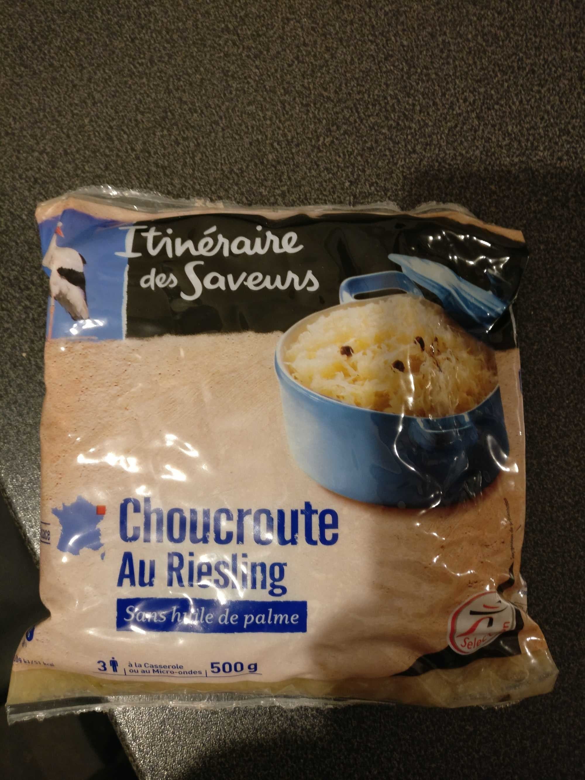 Itinéraire des saveurs Choucroute Cuisinée Au Riesling, Le Sachet De packshot