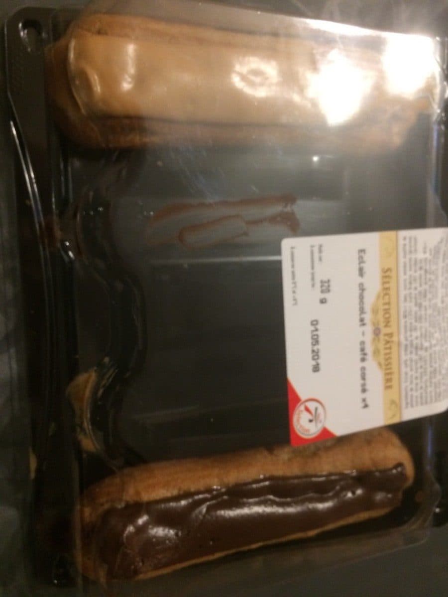 Open Food Facts Eclair café et chocolat les 4 éclairs 320 Gr packshot