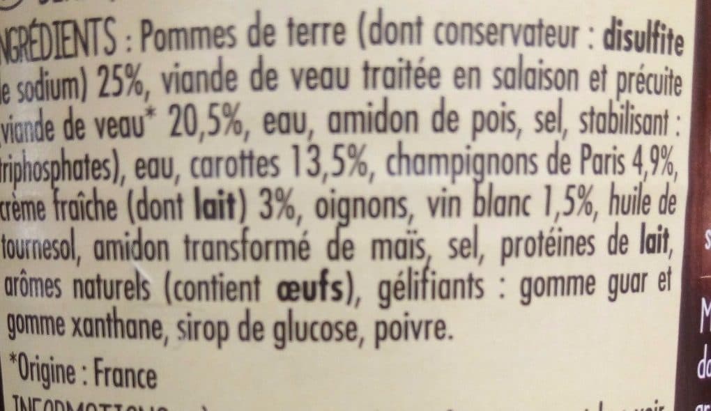 Monique ranou Blanquette de veau 400g packshot