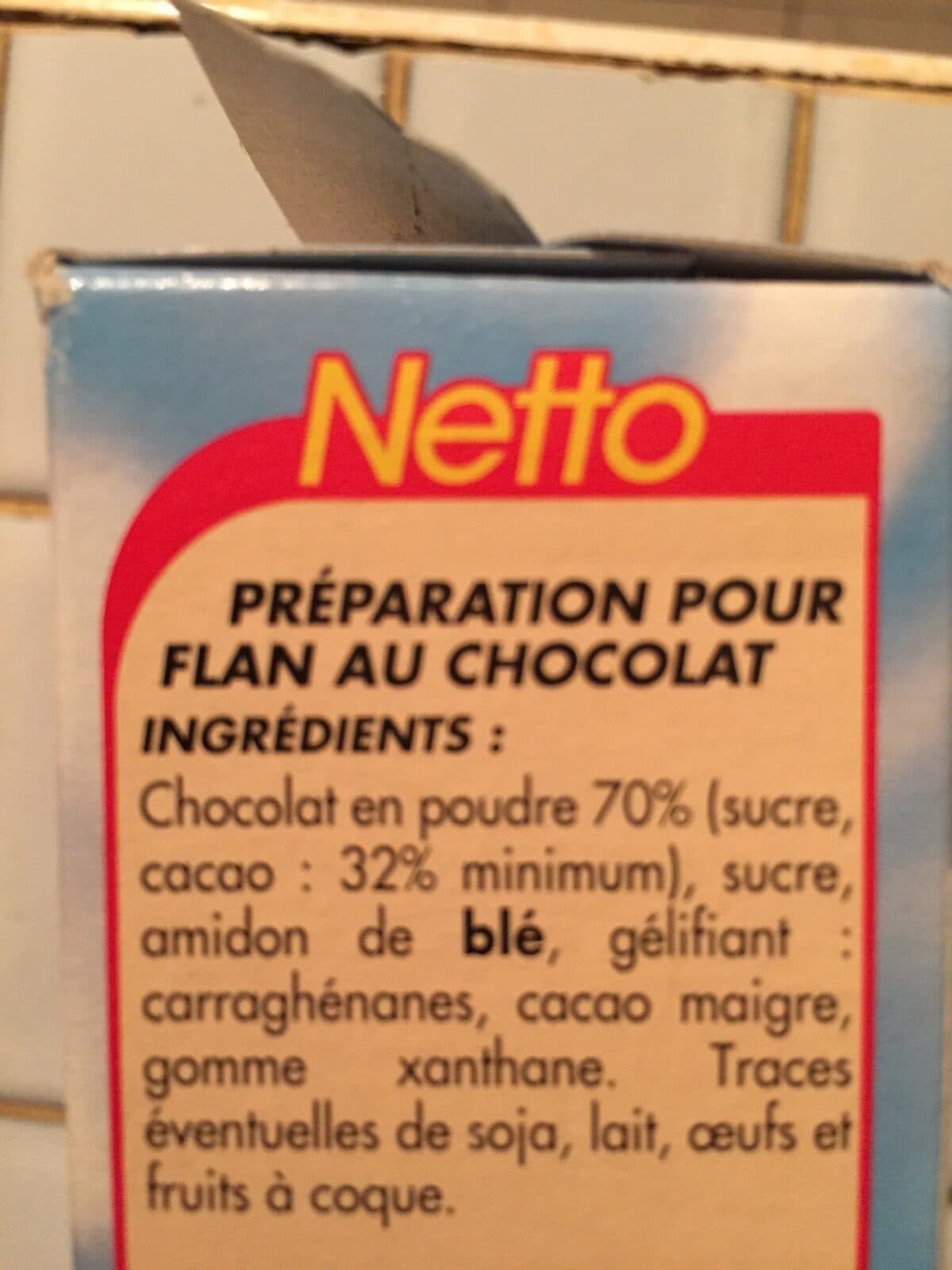 Netto Preparation pour entremet chocolat packshot