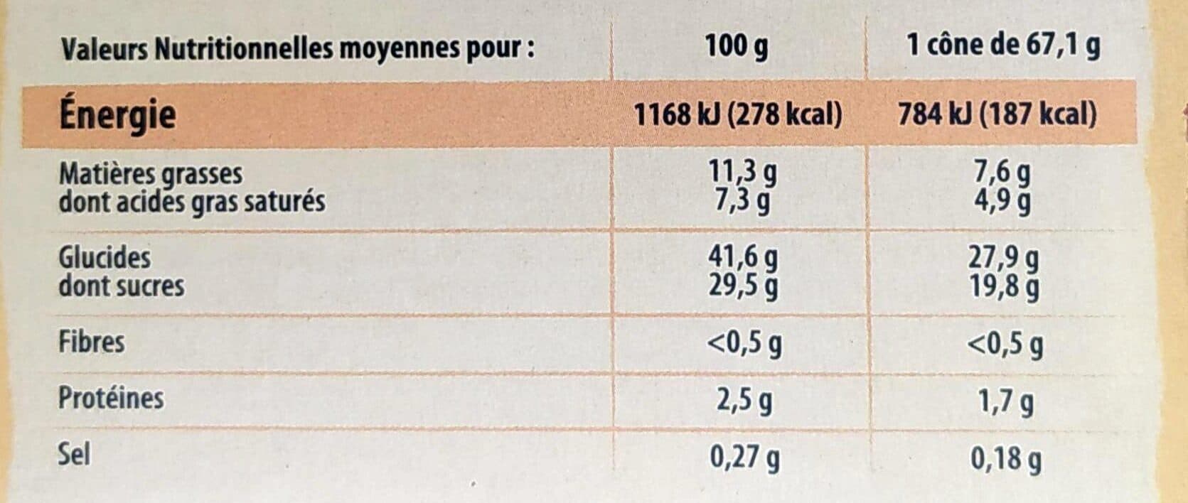 Adelie Cône gourmand vanille pécan - caramel au beurre salé (CG) x6 - 110mL packshot