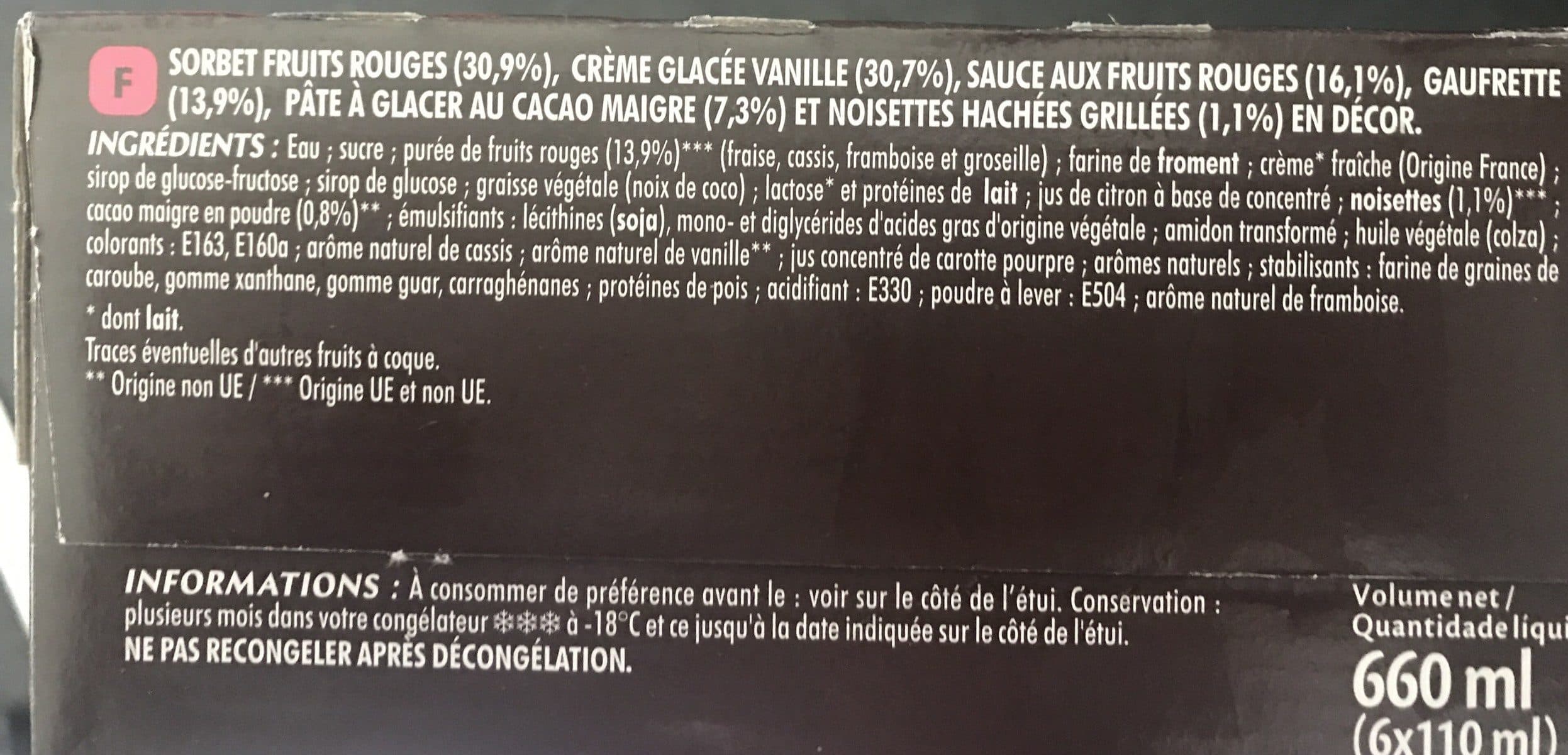 Adélie Adelie Cone Vanille Fruits rouges*6 packshot