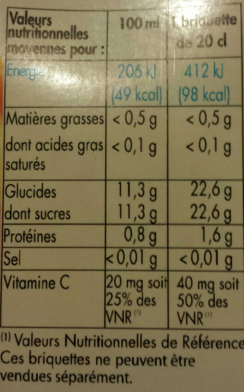 Intermarché Pj orange sans pulpe bio briquette 6x20cl packshot