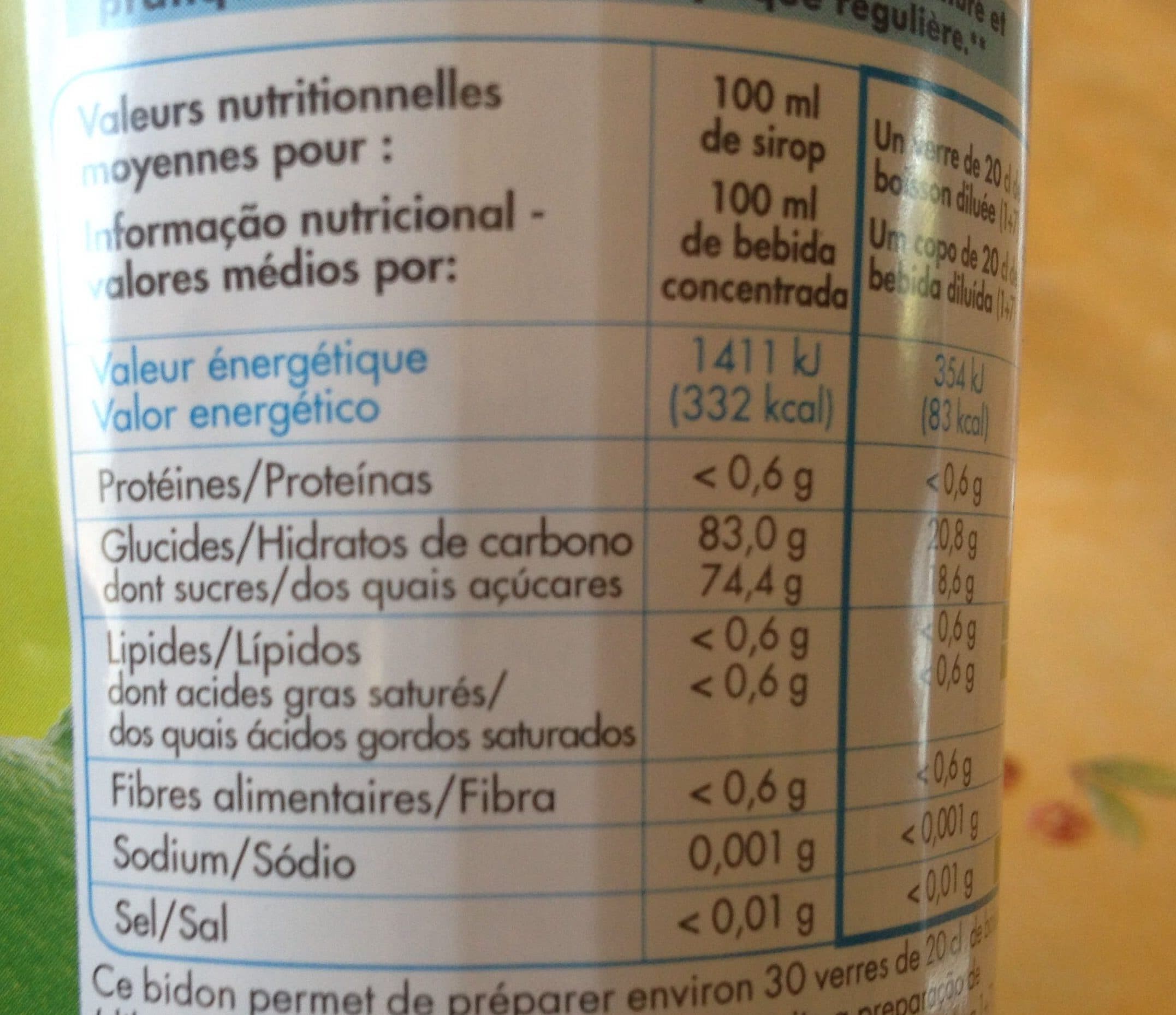 Intermarché Sirop citron vert packshot