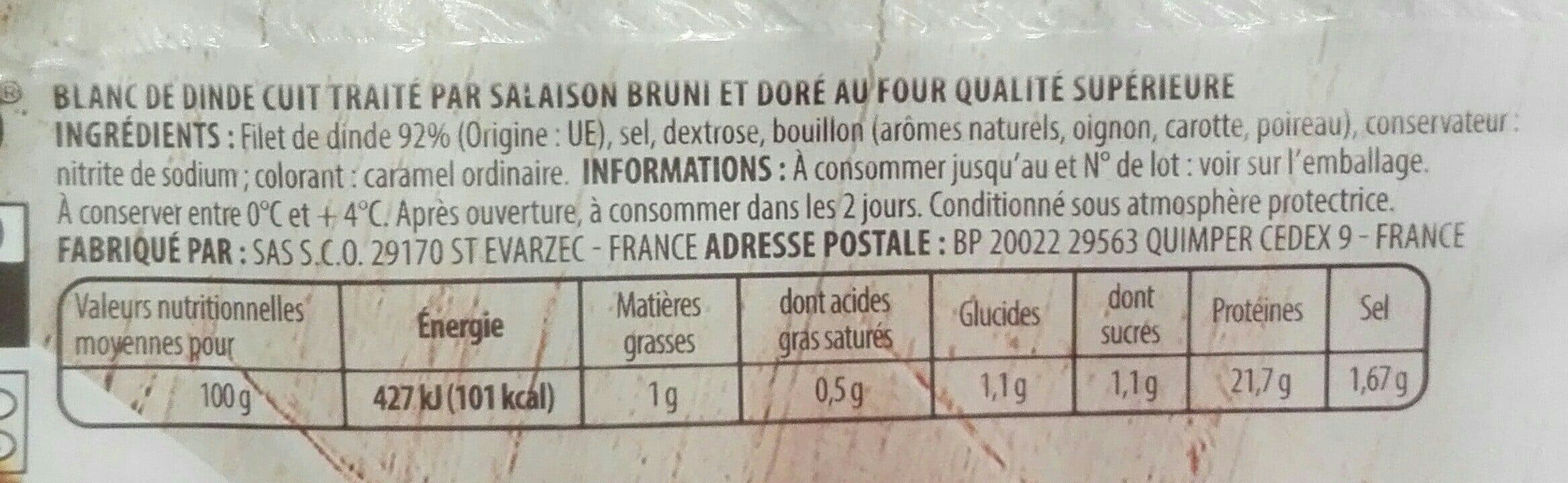 Intermarché Blanc de dinde sup 6t 240g packshot