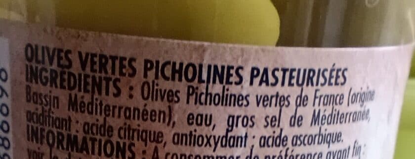 Itinéraire des Saveurs Olives vertes picholines packshot
