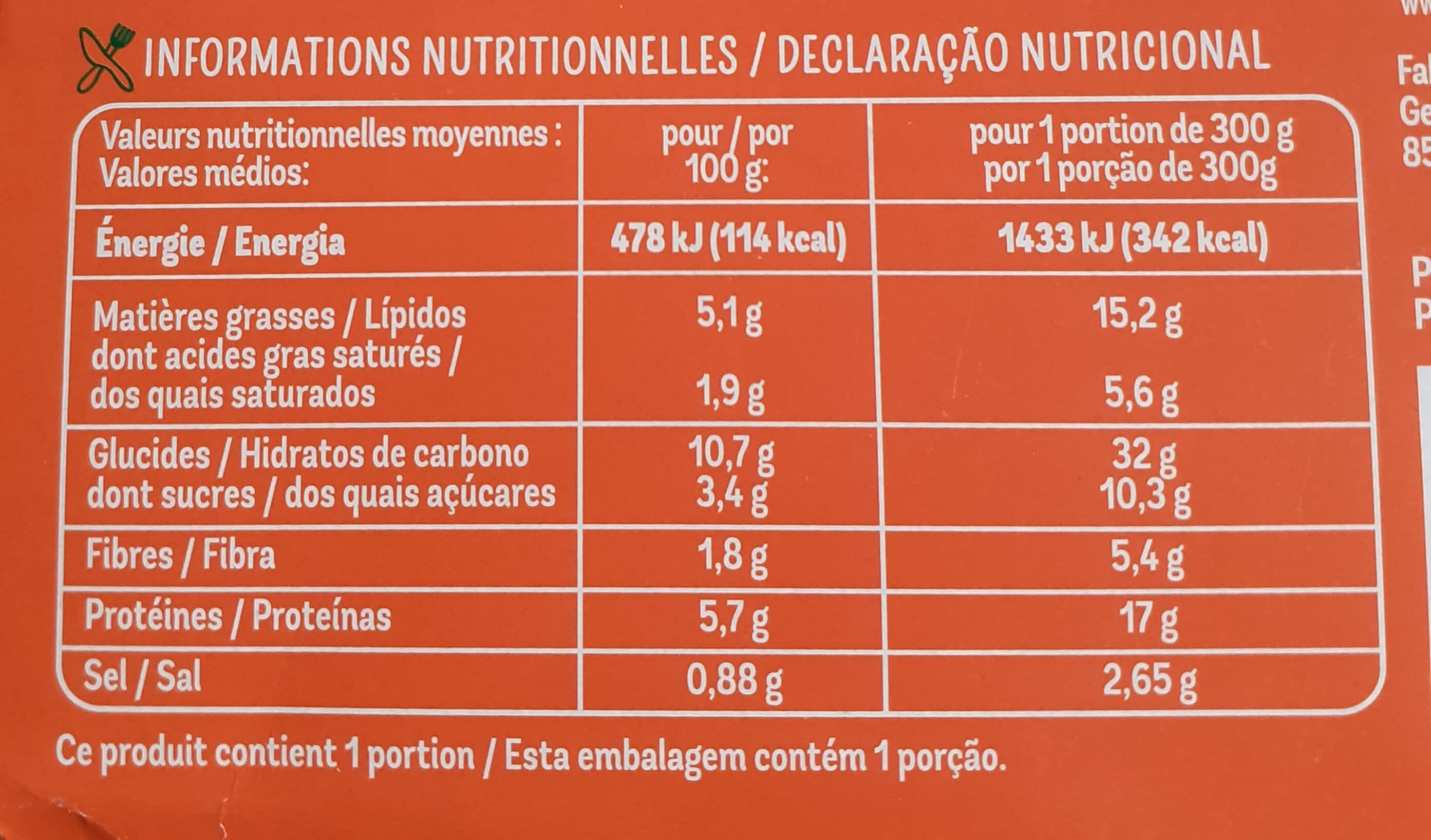 Claude Leger Lasagnes à la bolognaise - 300g packshot