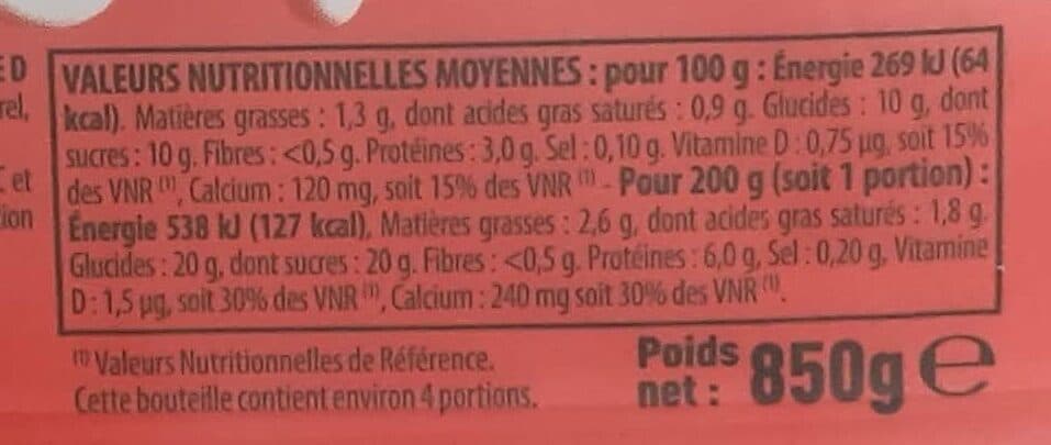 Intermarché YAB - Yaourt à boire fraise packshot