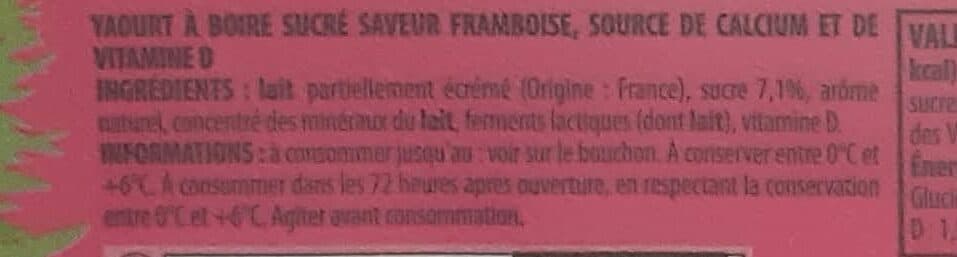 Intermarché YAB - Yaourt à boire framboise packshot