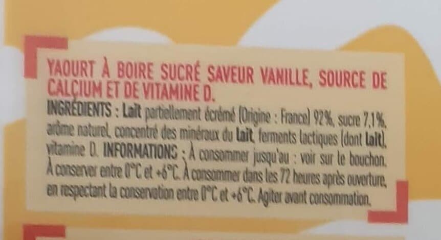 Netto Yaourt à boire vanille packshot