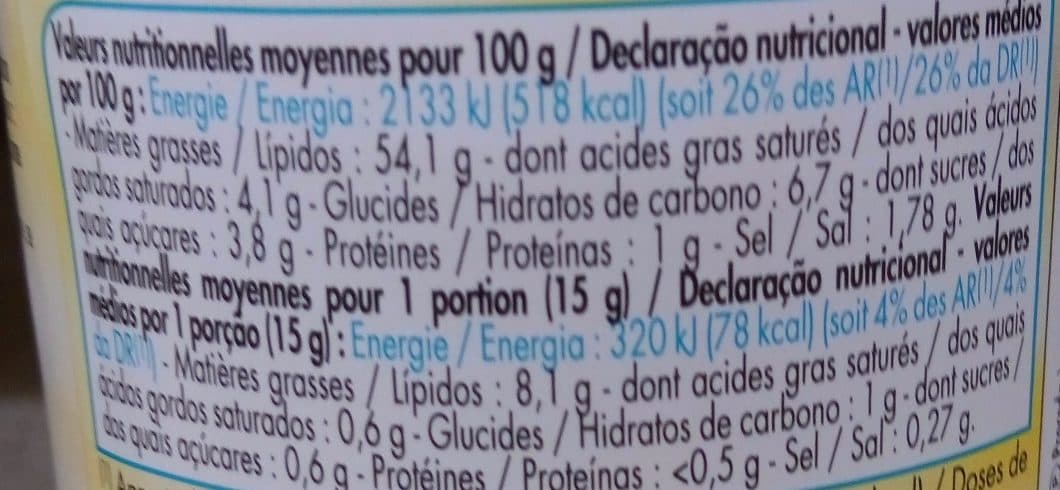 Bouton d'or Sauce Aïoli 235g packshot