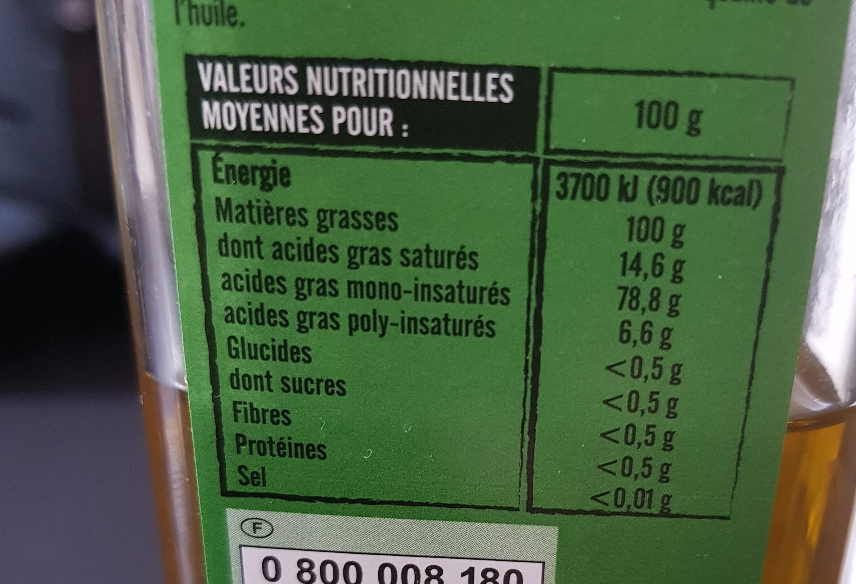 Itinéraire des Saveurs Huile d'olive vierge extra 100% Italie packshot
