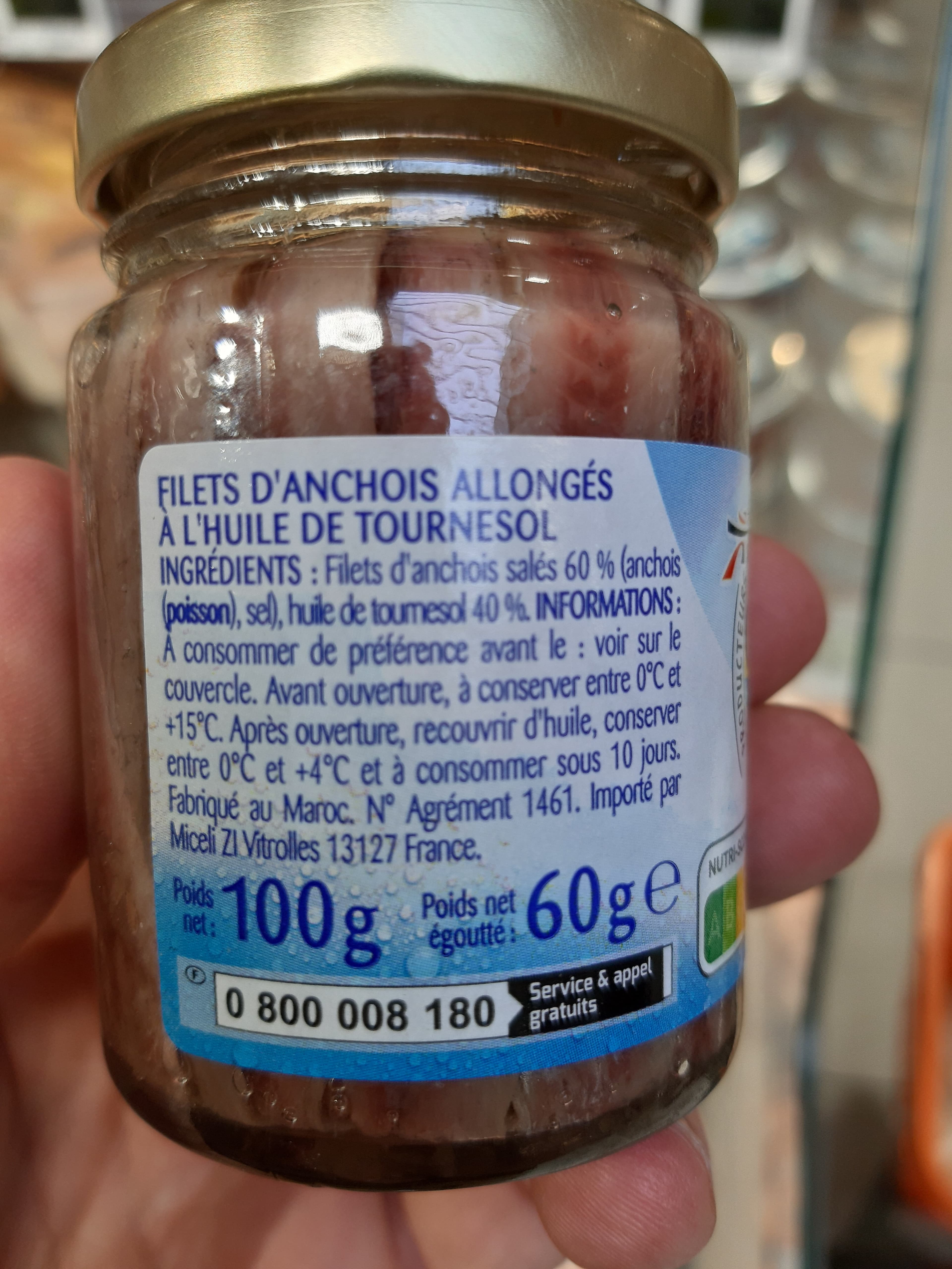 Odyssee Filets d'anchois à l'huile de tournesol - MSC packshot