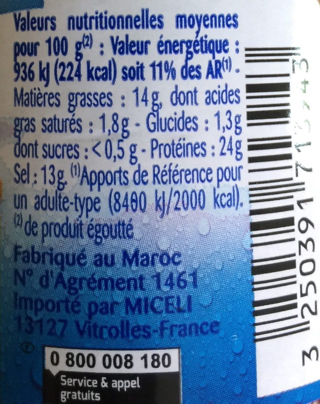 Odyssee Filets d'anchois à l'huile de tournesol - MSC packshot