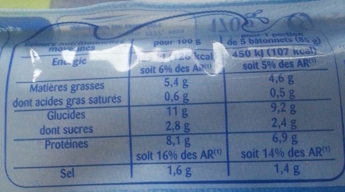 Odyssée 10 bâtonnets plaisir de surimi à la chair de crabe - 170g packshot