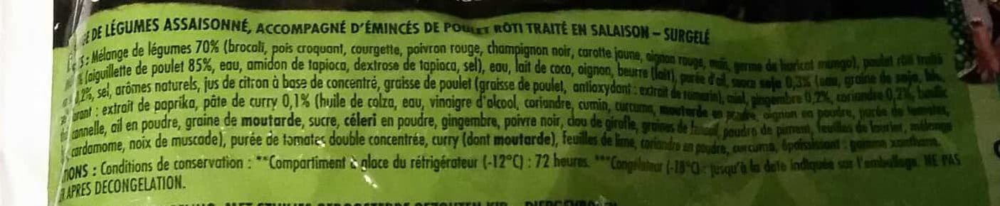 Itinéraire des saveurs Wok thaï légumes et poulet packshot