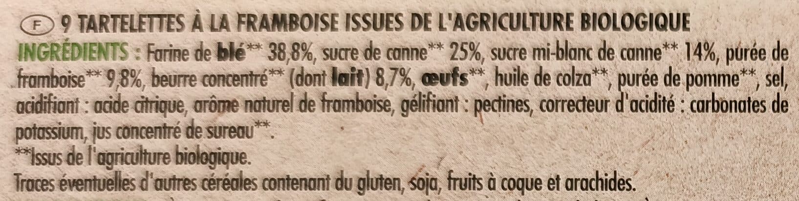 Chabrior Tartelettes framboise bio packshot