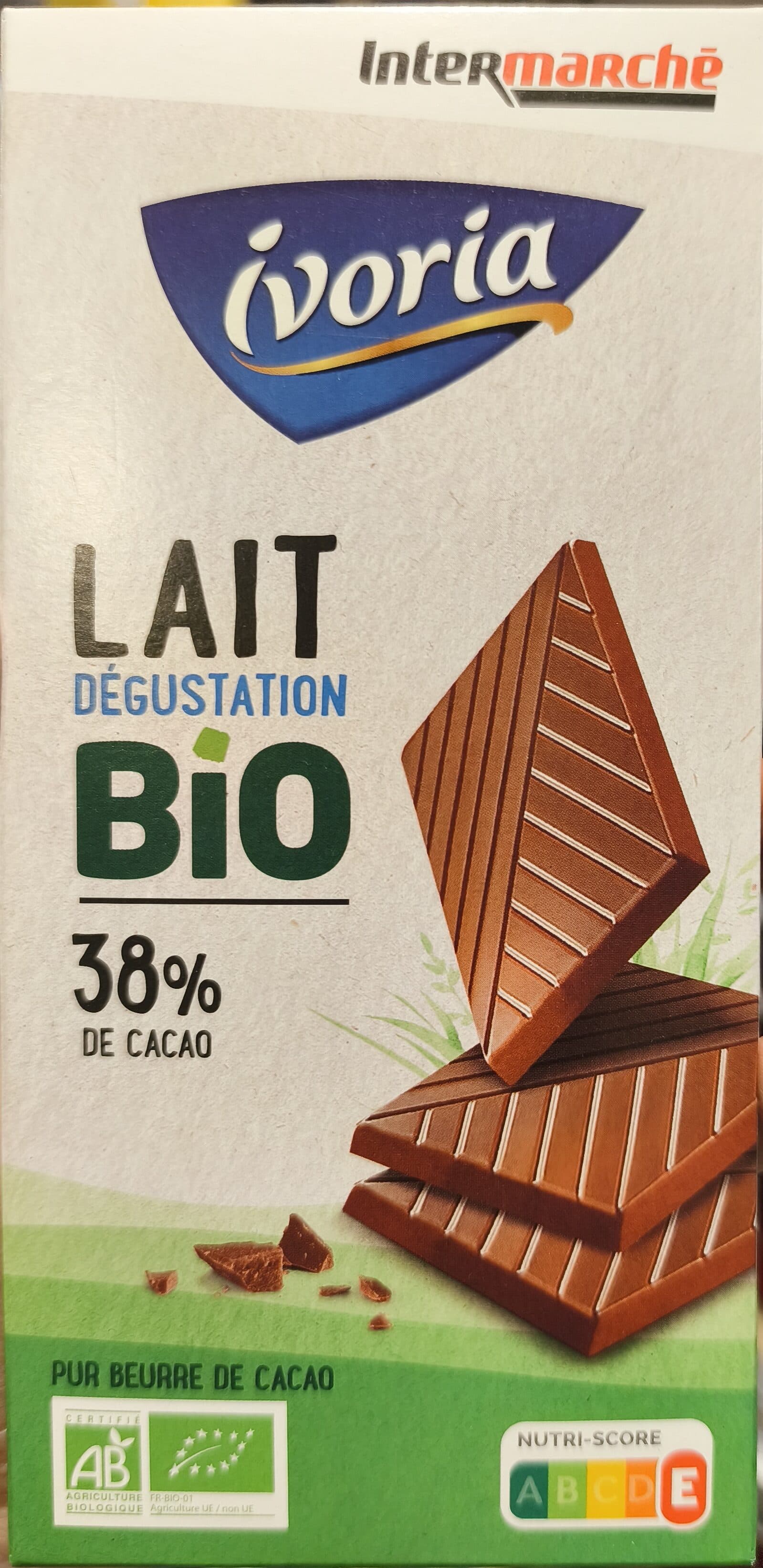 Ivoria Lait dégustation bio packshot