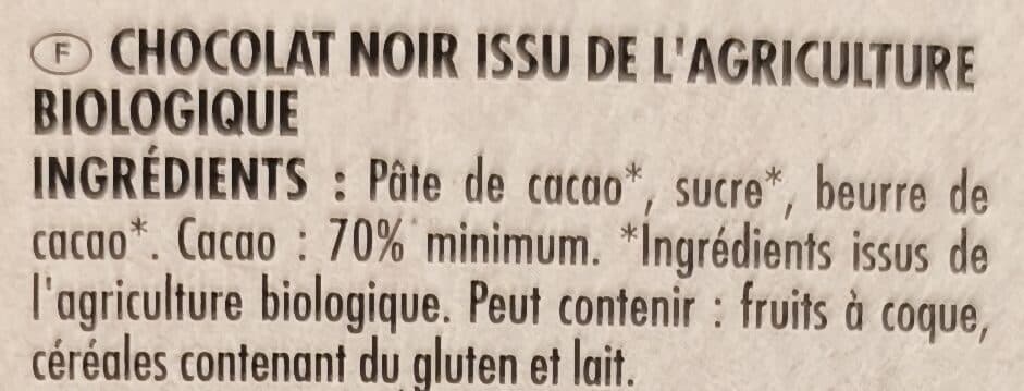 Ivoria Tablette BIO dégustation Chocolat noir - 100g packshot