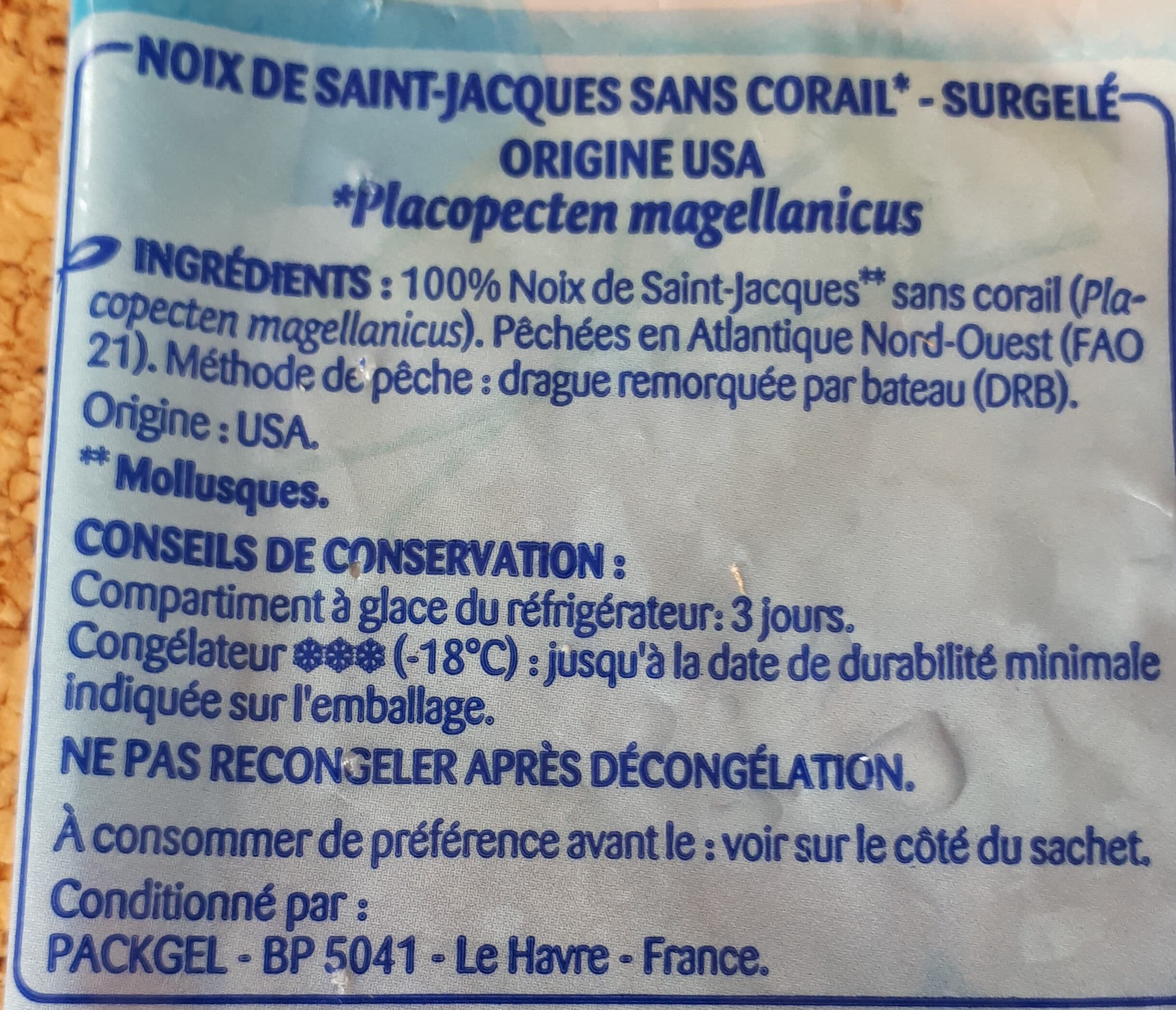 odyssée Odyssée, Noix de St Jacques sans corail packshot