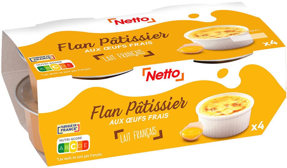 Netto Flan pâtissier 4x100g packshot