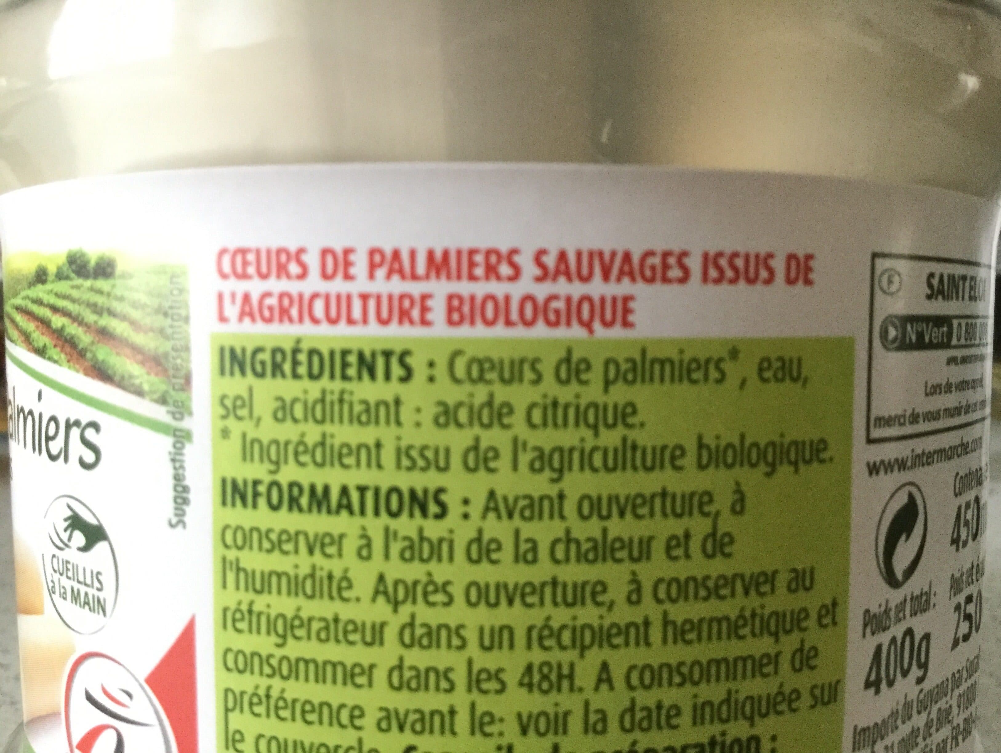 Saint eloi Coeurs de palmiers sauvages BIO - 450 mL packshot