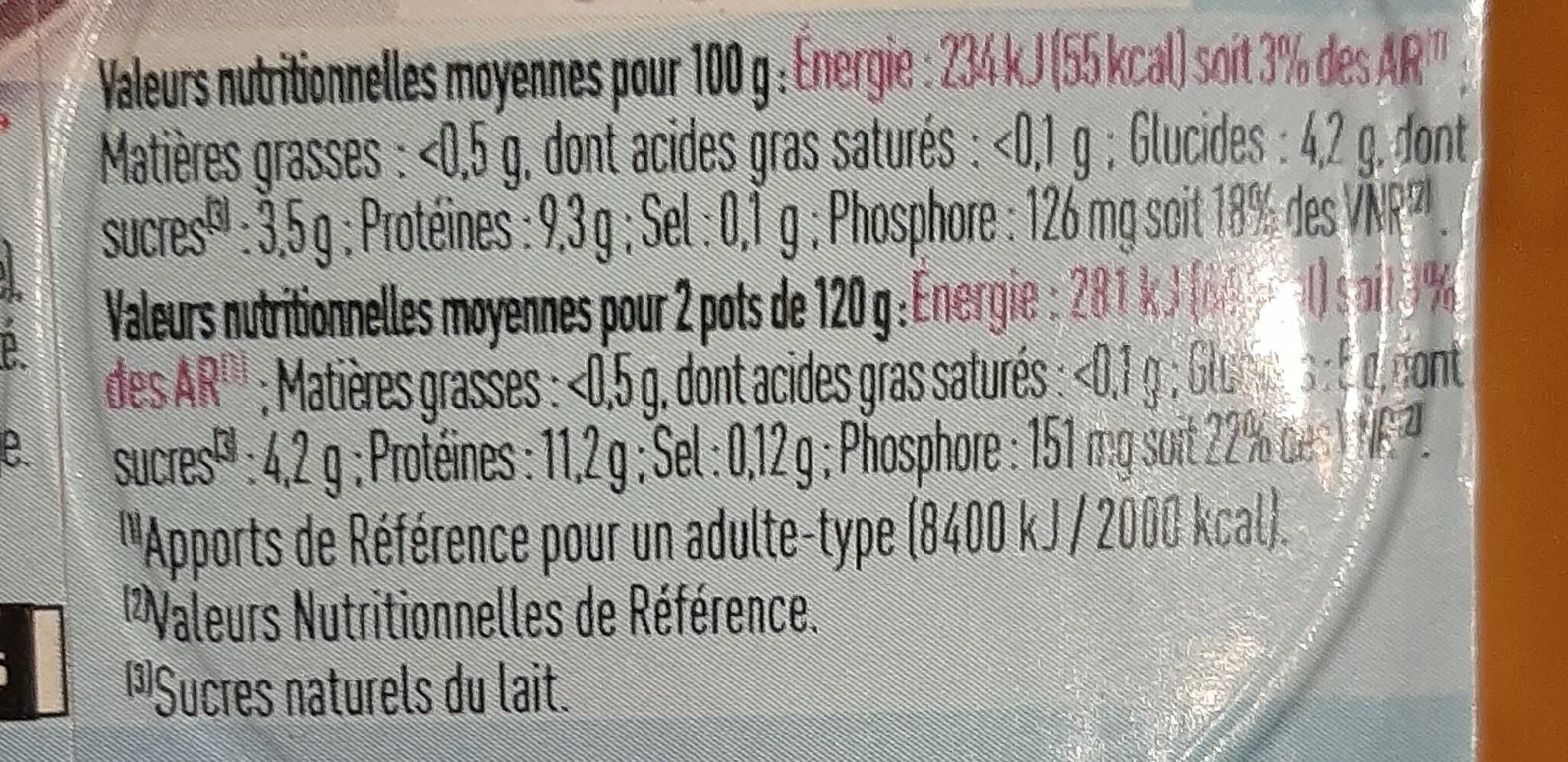Netto Petit fromage frais nature 0% 6x60g packshot