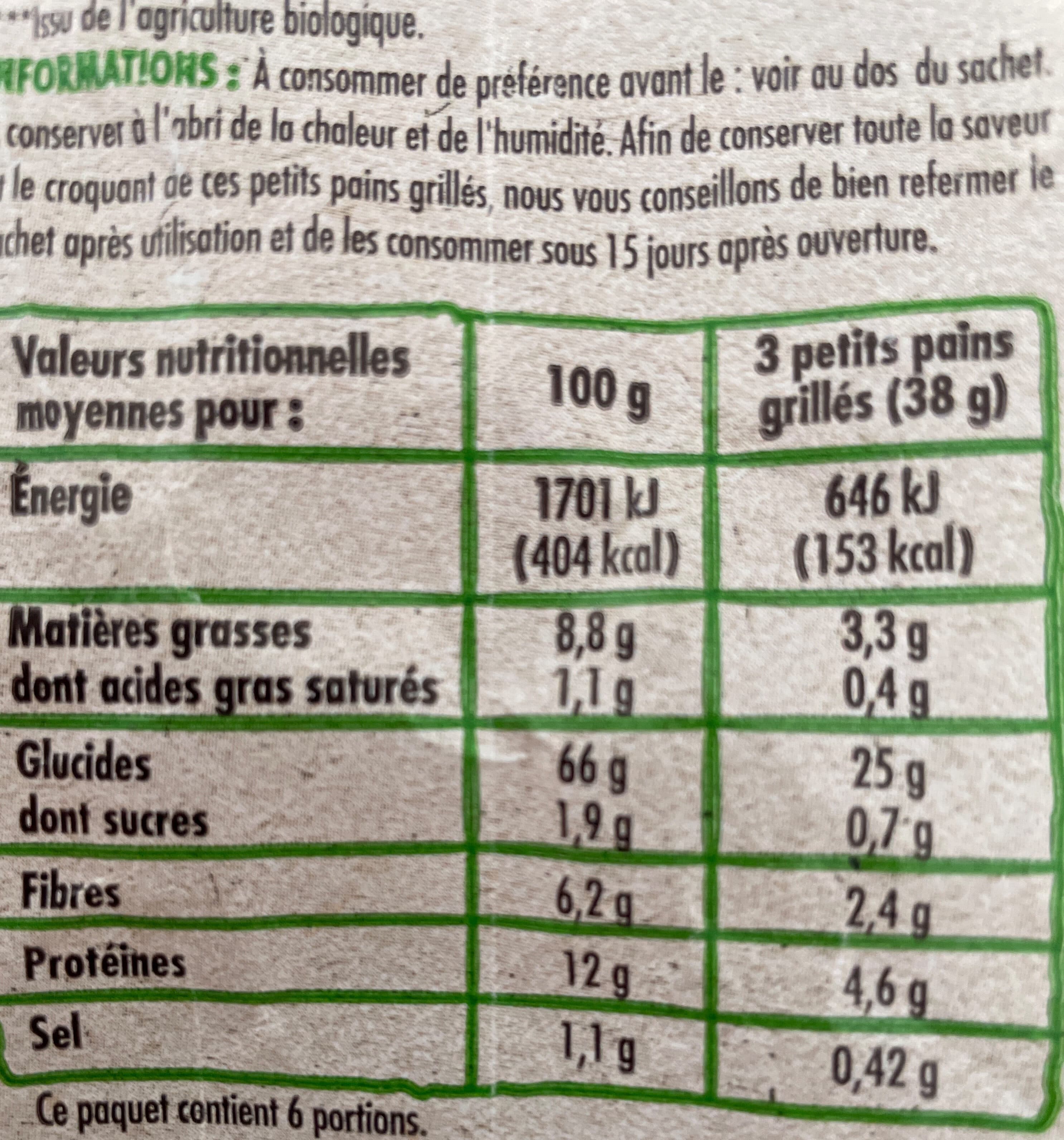 Chabrior Petits pains grillés aux 5 céréales et 2 graines - BIO packshot