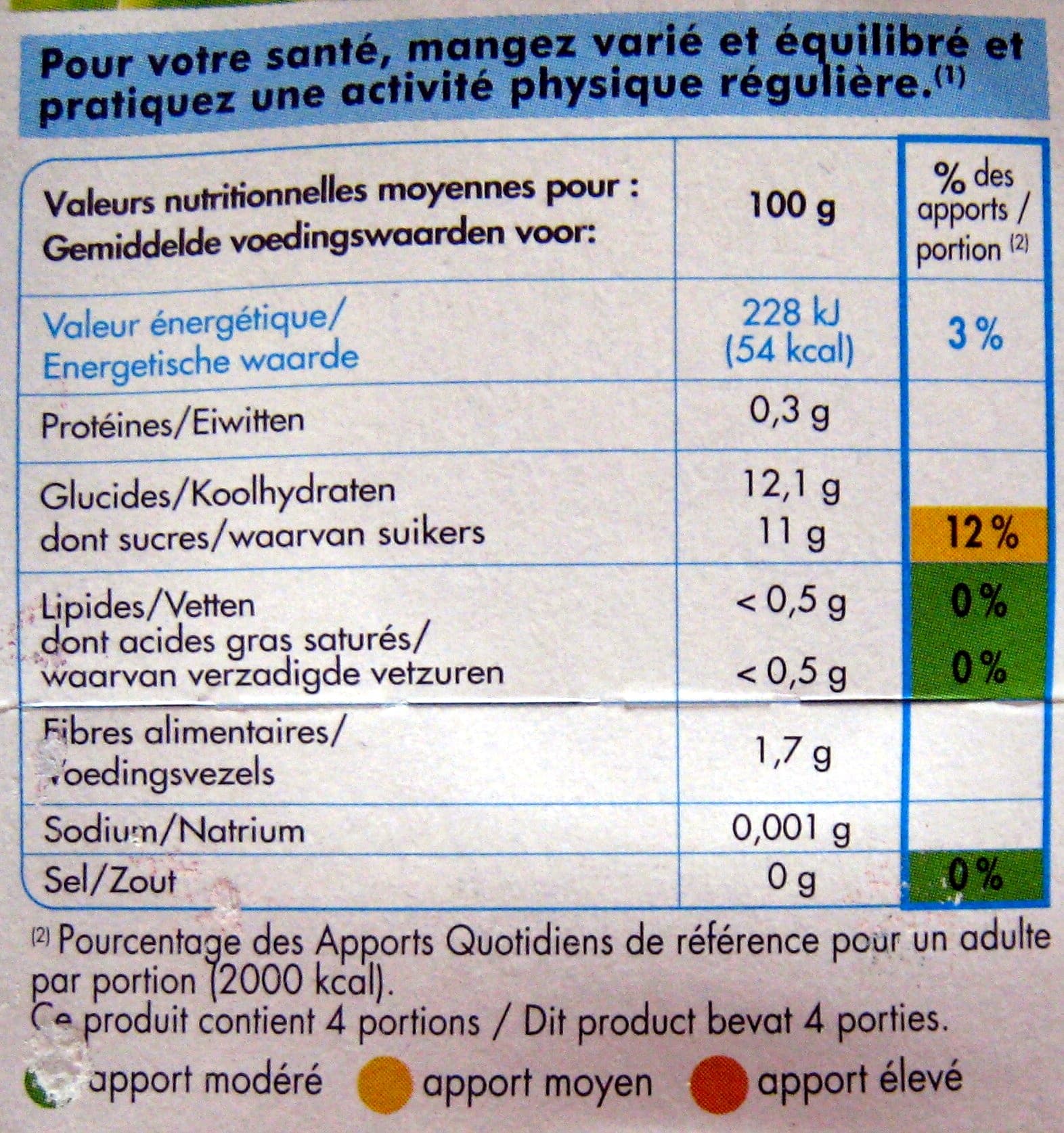 Intermarché COUPELLES Purée de fruits Pommes SSA - BIO - 4 x 100 g packshot
