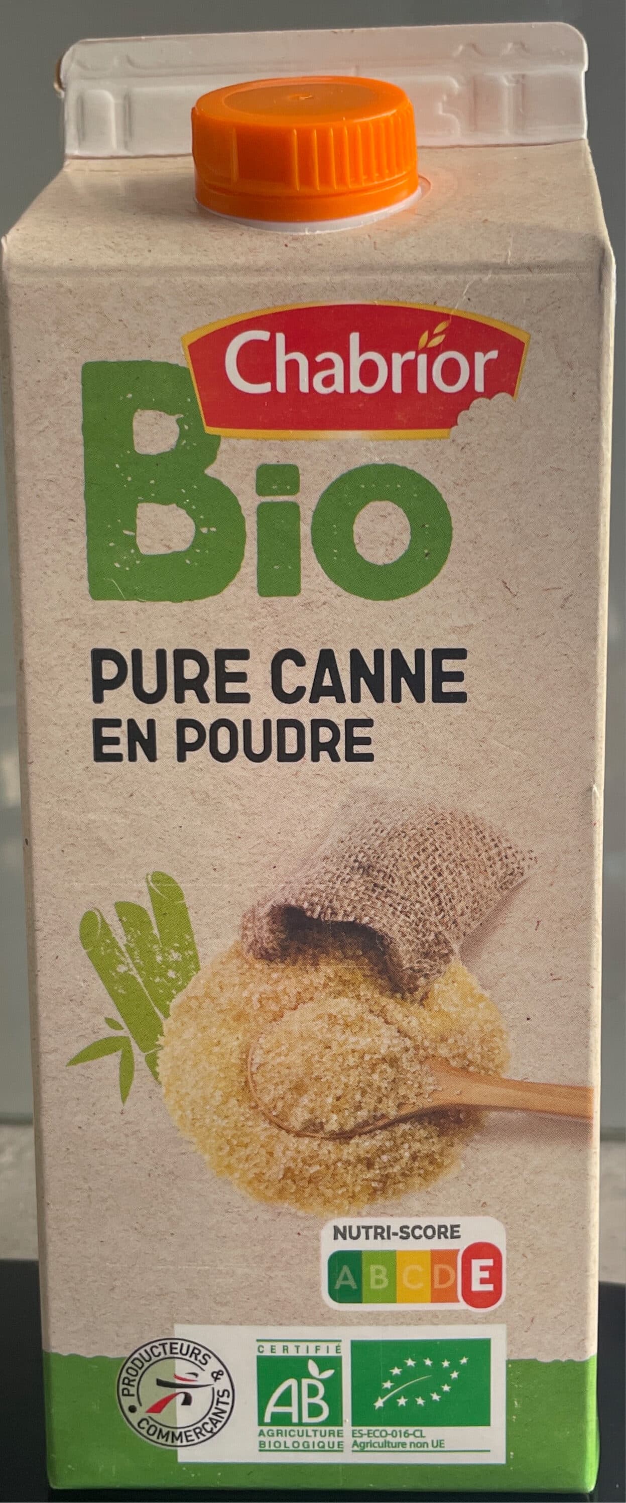 Chabrior Pure canne en poudre bio & equitable packshot